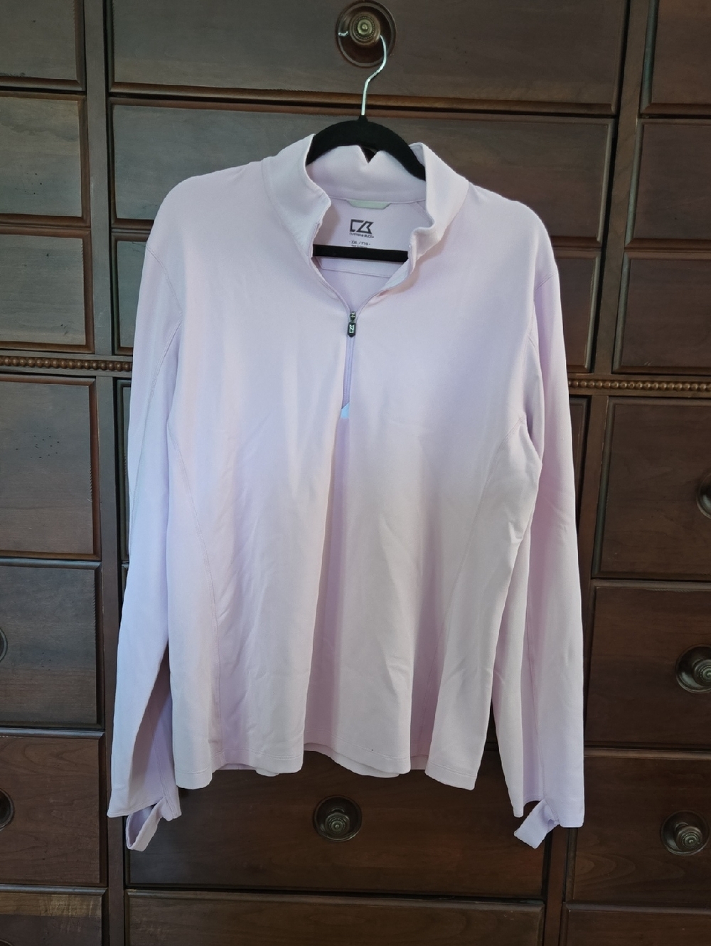 Cutter & Buck Women's Traverse Style Quarter Zip Pullover  Light Pink Size XXL